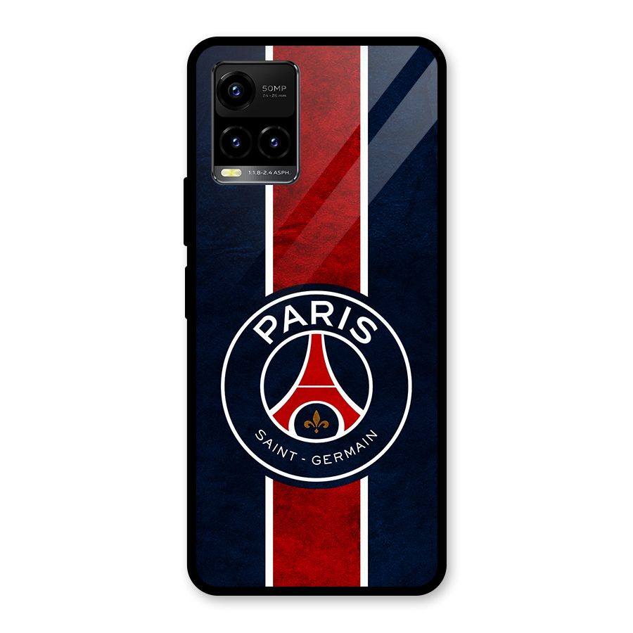 Paris Saint Germain Football Club Glass Back Case for Vivo Y21A