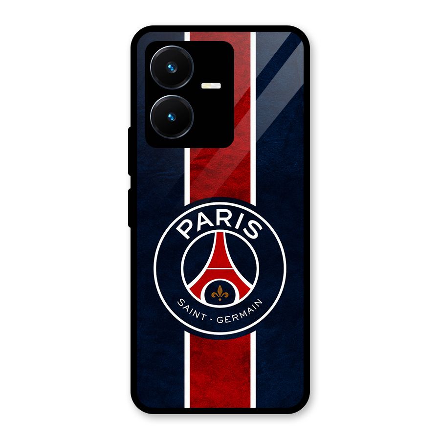 Paris Saint Germain Football Club Glass Back Case for Vivo Y22