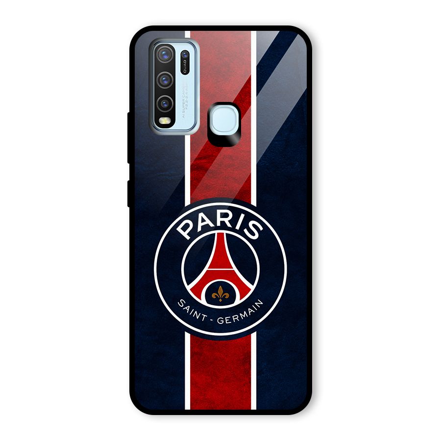 Paris Saint Germain Football Club Glass Back Case for Vivo Y30