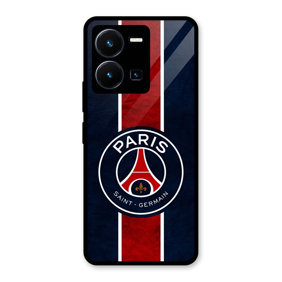 Paris Saint Germain Football Club Glass Back Case for Vivo Y35