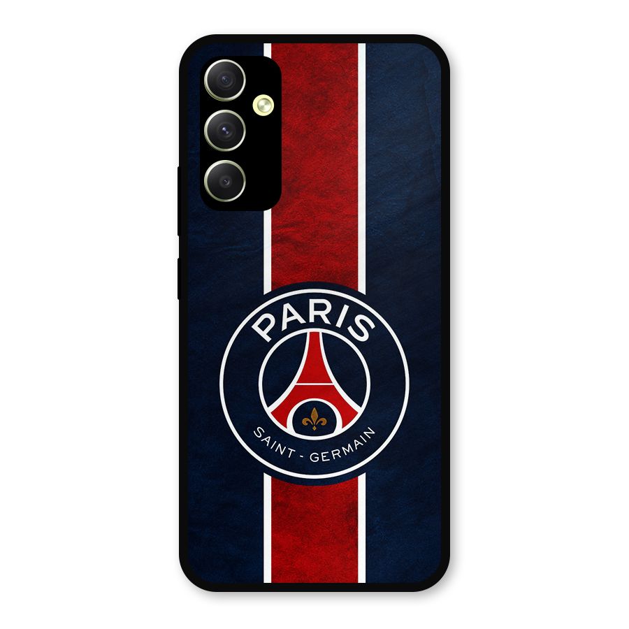 Paris Saint Germain Football Club Metal Back Case for Galaxy A34