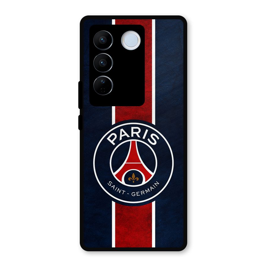 Paris Saint Germain Football Club Metal Back Case for Vivo V27