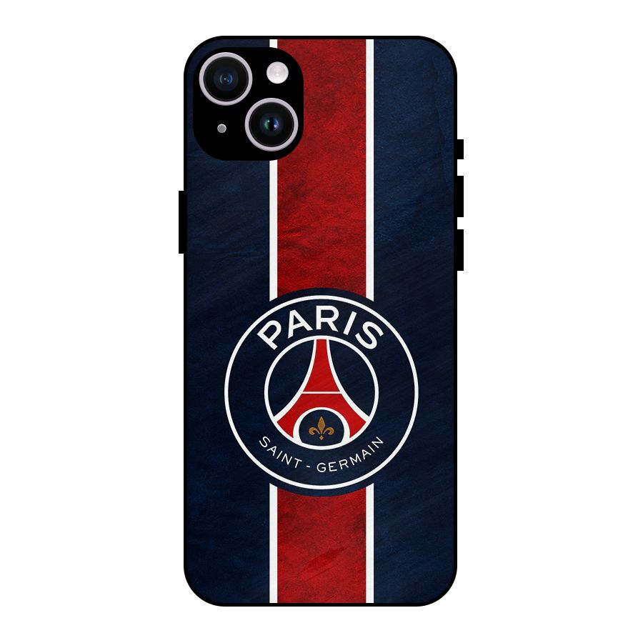 Paris Saint Germain Football Club Metal Back Case for iPhone 14 Plus