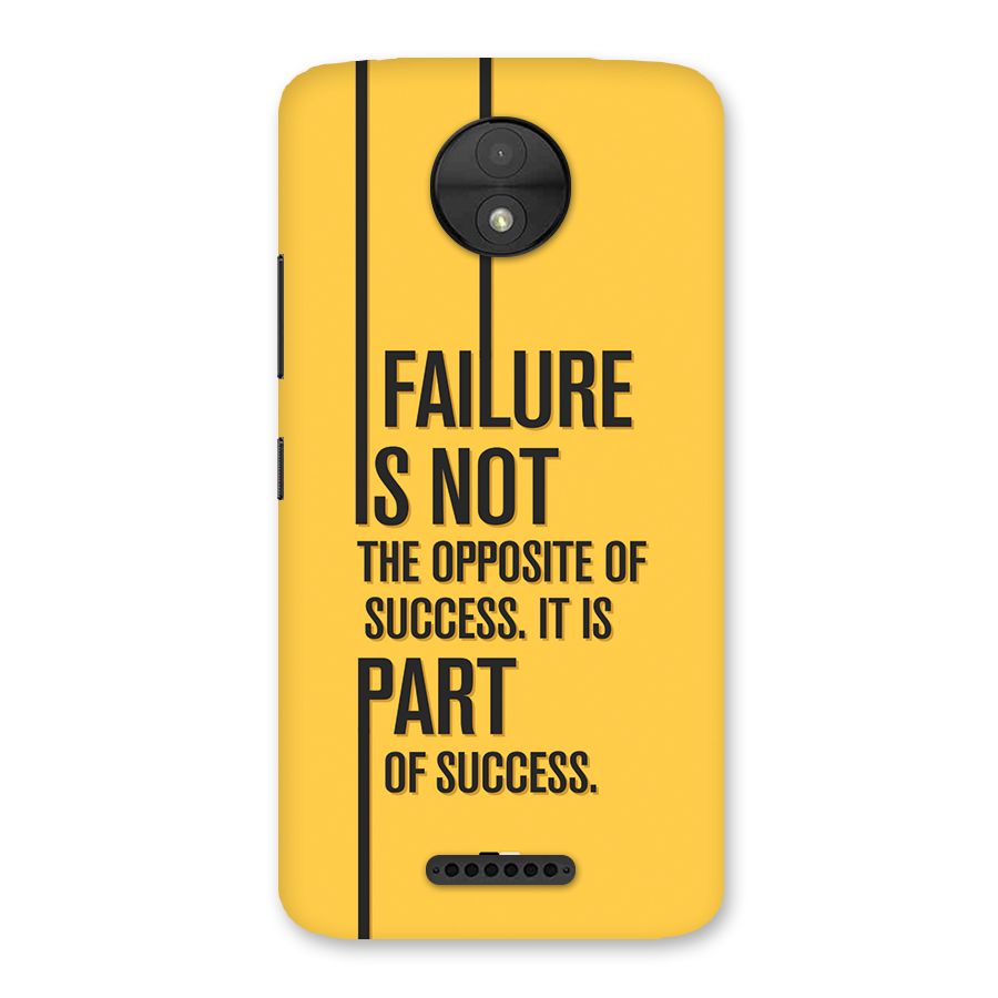 Part Of Success Back Case for Moto C