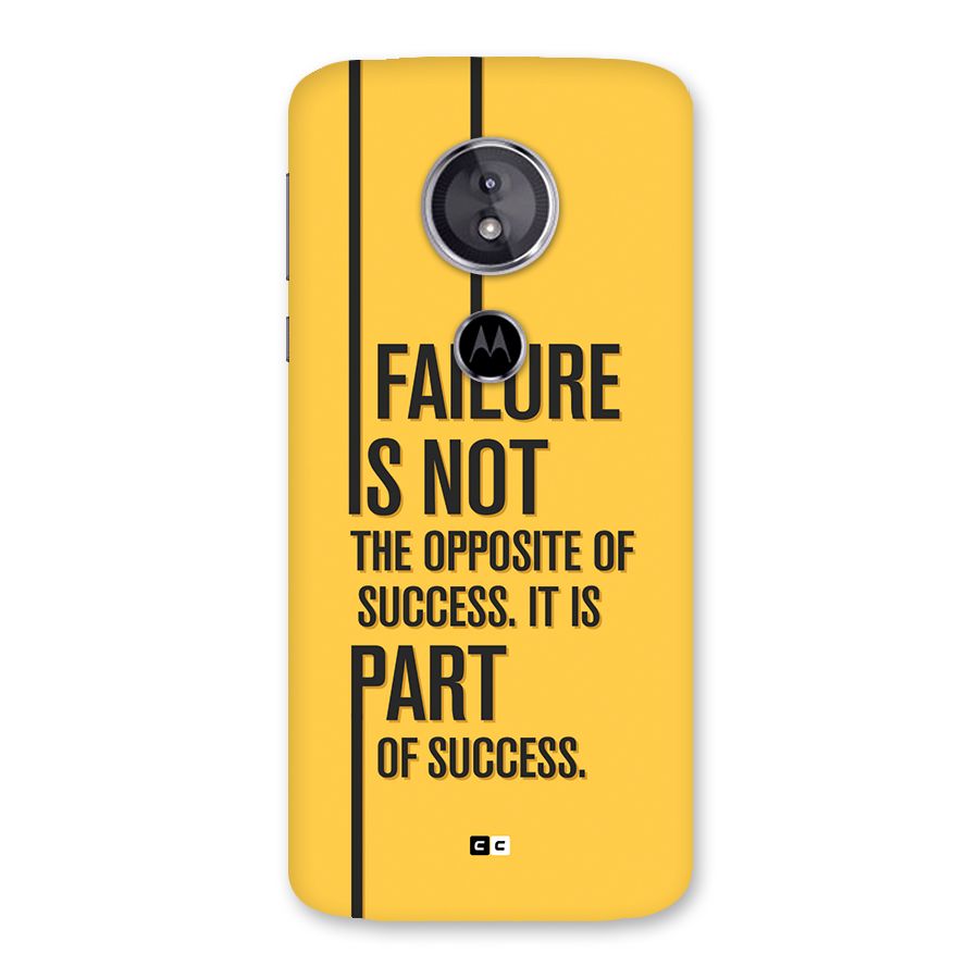 Part Of Success Back Case for Moto E5