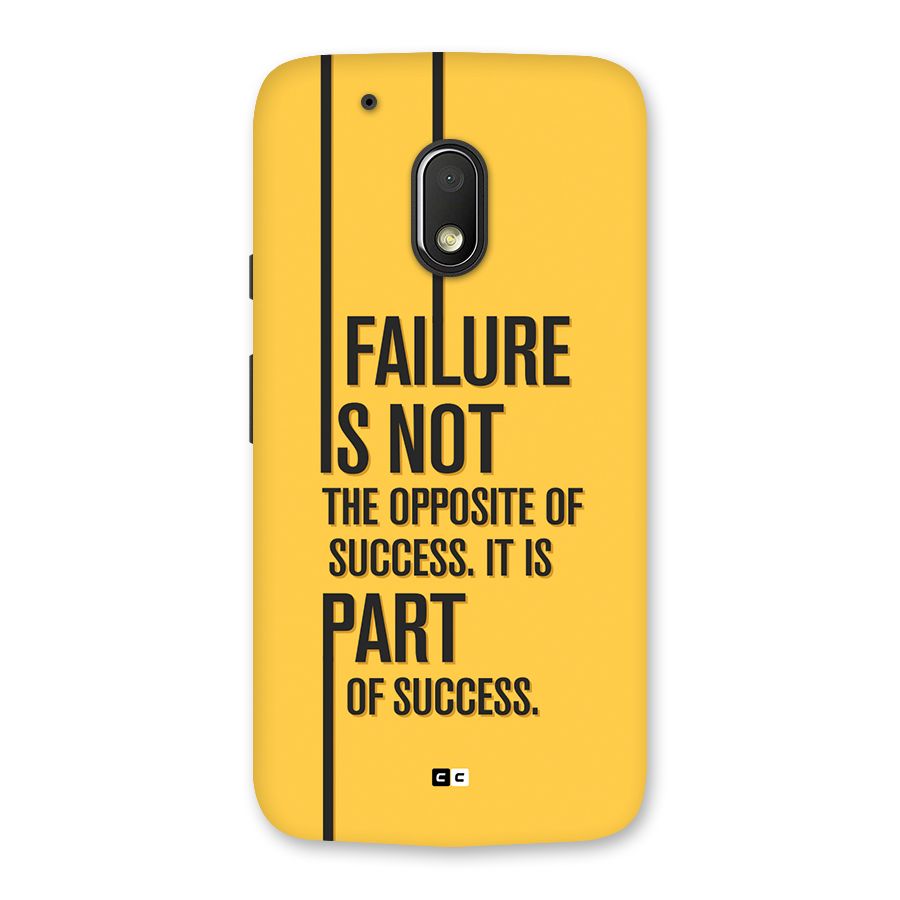 Part Of Success Back Case for Moto G4 Play
