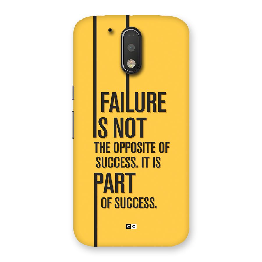 Part Of Success Back Case for Moto G4 Plus