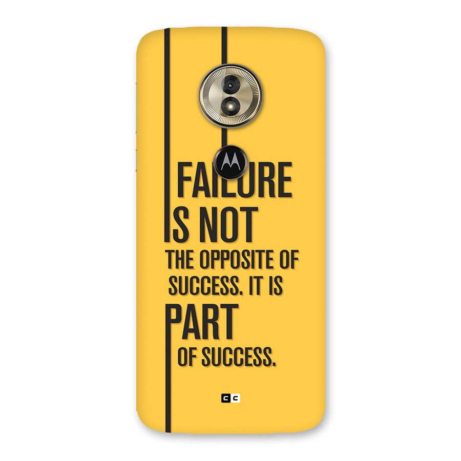 Part Of Success Back Case for Moto G6 Play