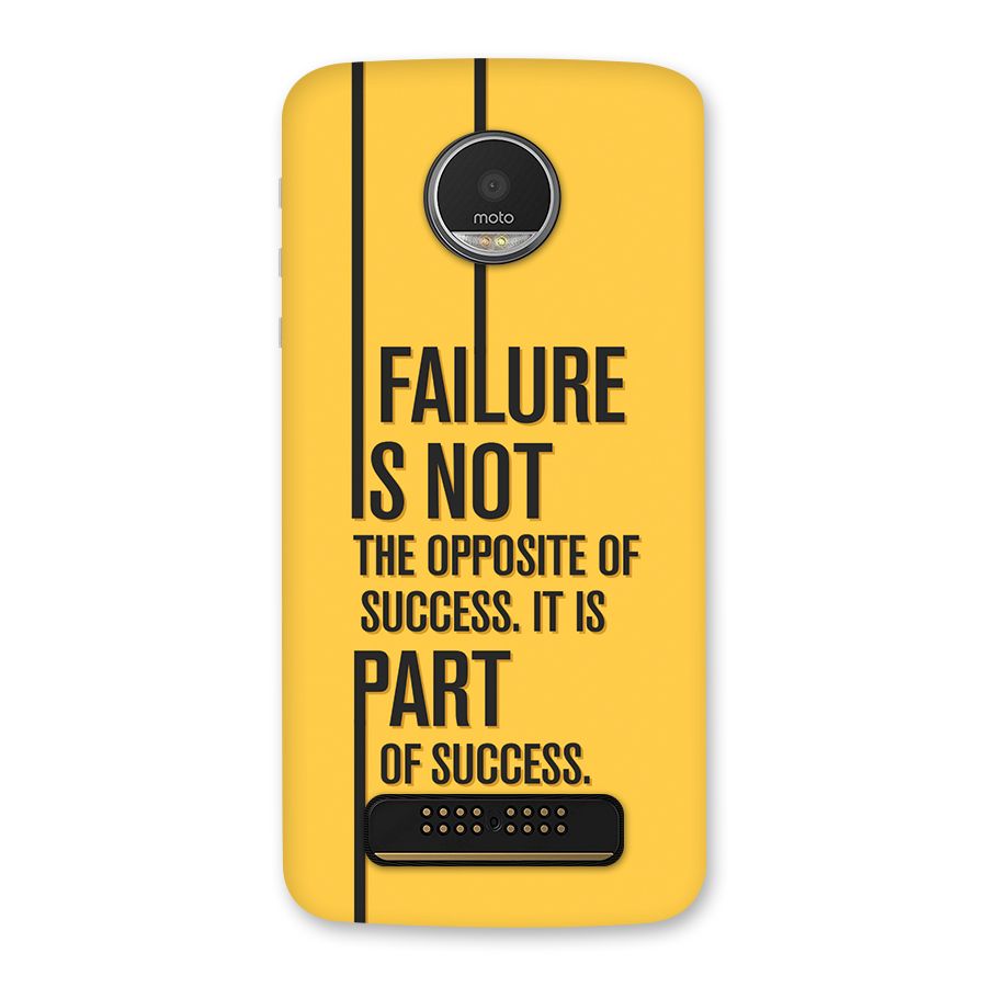 Part Of Success Back Case for Moto Z Play