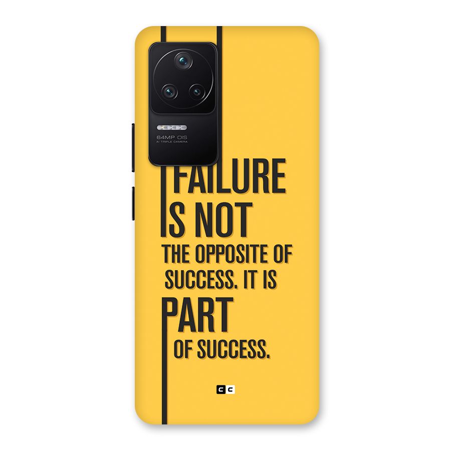 Part Of Success Back Case for Poco F4 5G