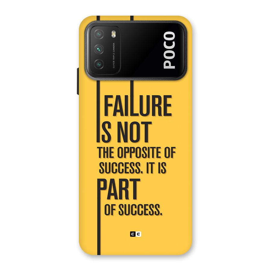 Part Of Success Back Case for Poco M3