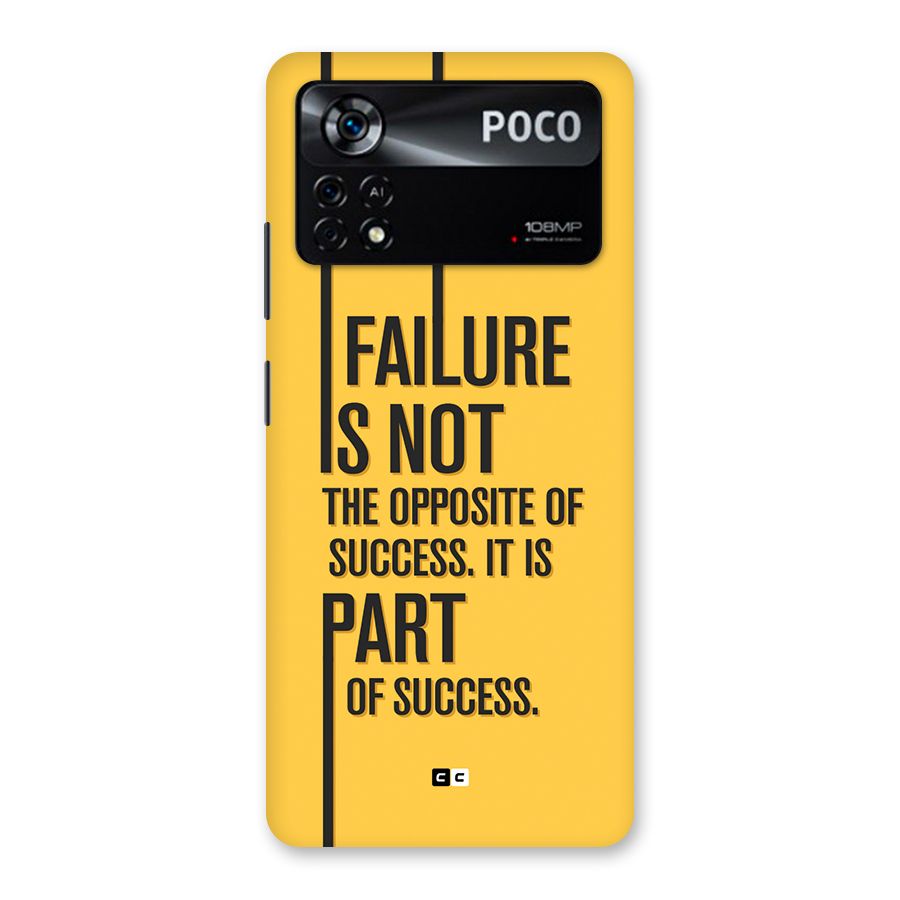 Part Of Success Back Case for Poco X4 Pro 5G
