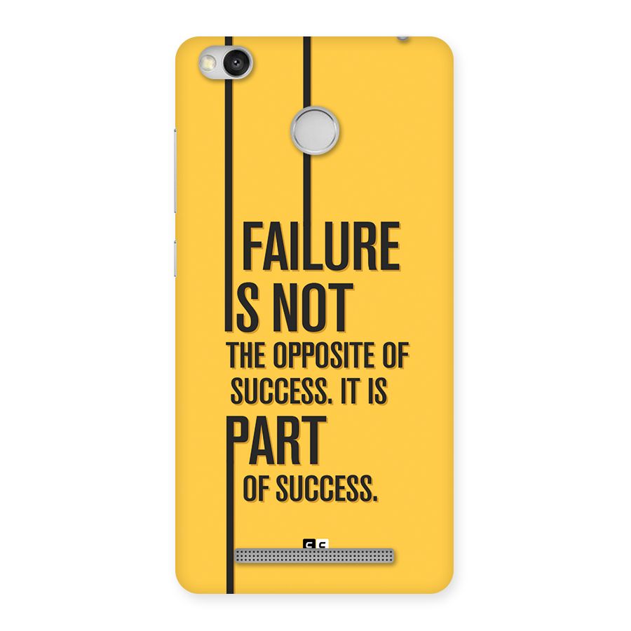 Part Of Success Back Case for Redmi 3S Prime