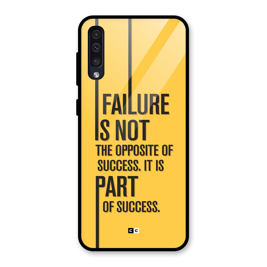 Part Of Success Glass Back Case for Galaxy A50s