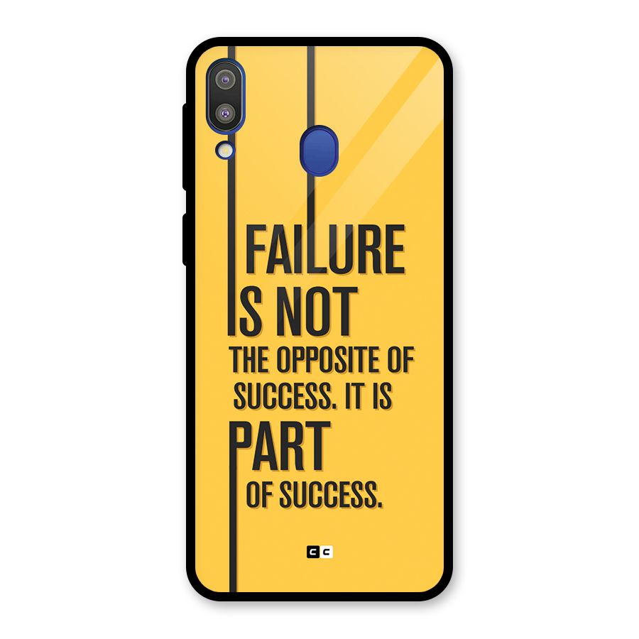Part Of Success Glass Back Case for Galaxy M20