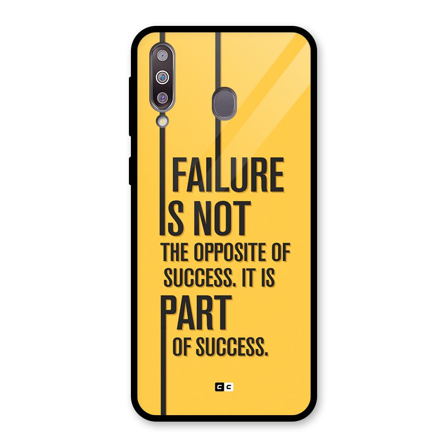 Part Of Success Glass Back Case for Galaxy M30