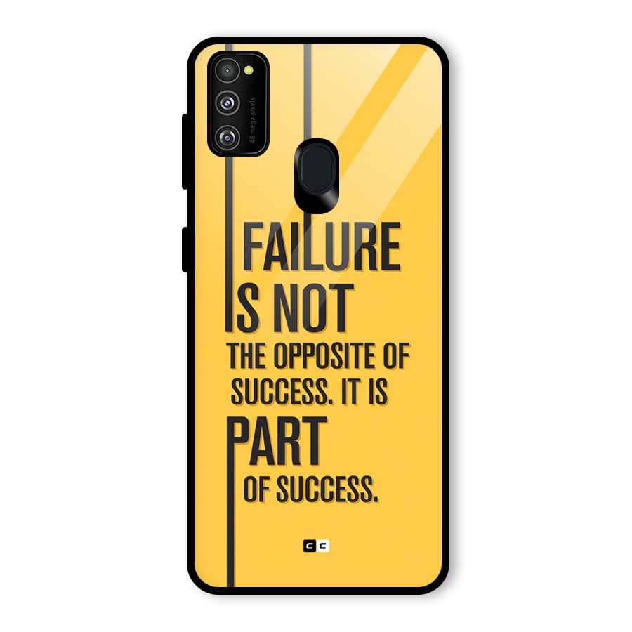 Part Of Success Glass Back Case for Galaxy M30s