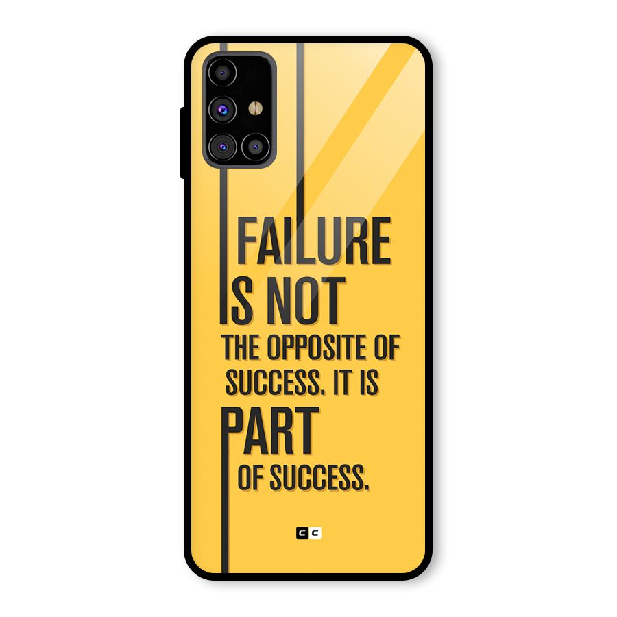 Part Of Success Glass Back Case for Galaxy M31s