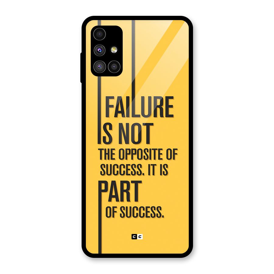Part Of Success Glass Back Case for Galaxy M51