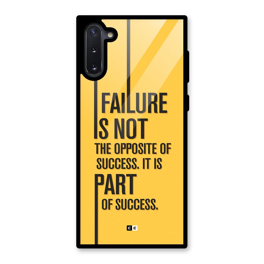 Part Of Success Glass Back Case for Galaxy Note 10