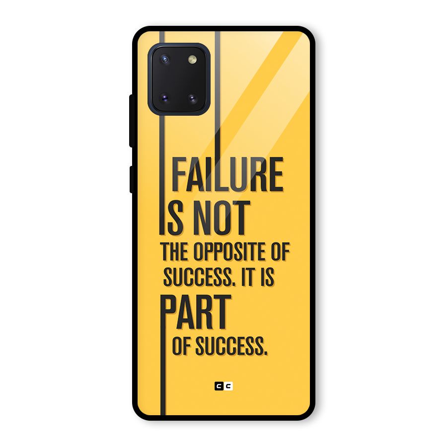 Part Of Success Glass Back Case for Galaxy Note 10 Lite