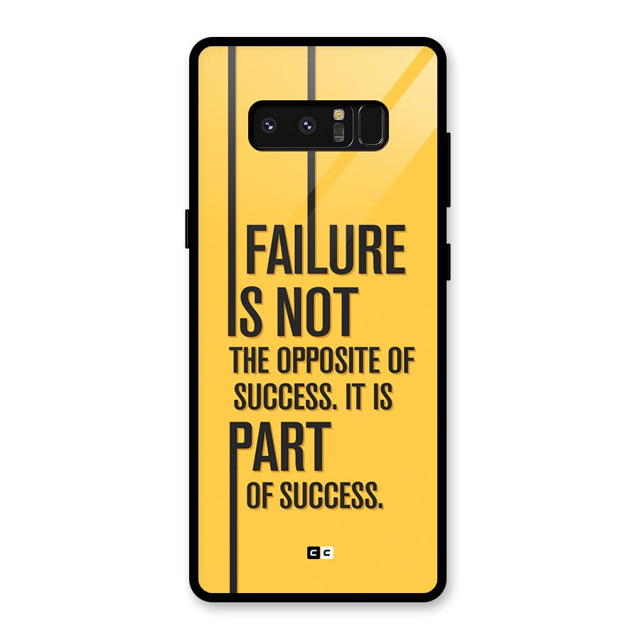 Part Of Success Glass Back Case for Galaxy Note 8