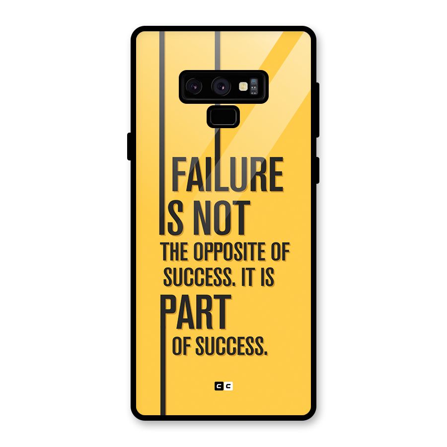 Part Of Success Glass Back Case for Galaxy Note 9
