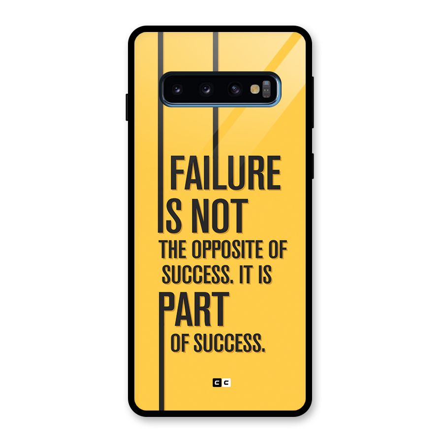 Part Of Success Glass Back Case for Galaxy S10
