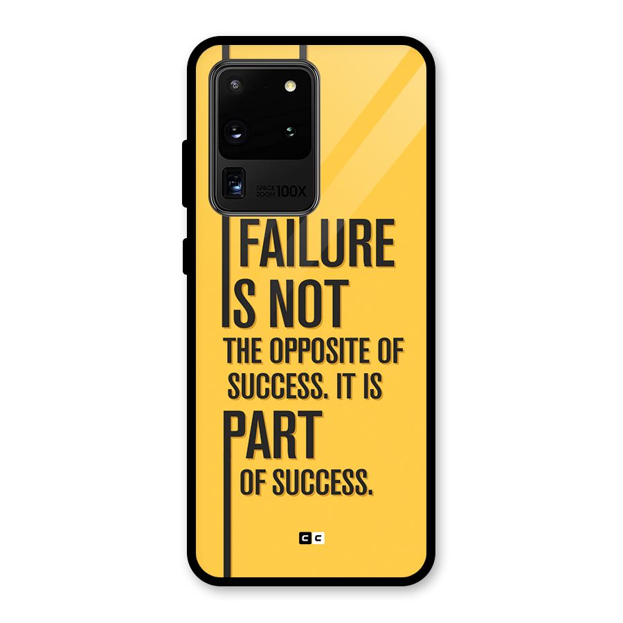 Part Of Success Glass Back Case for Galaxy S20 Ultra