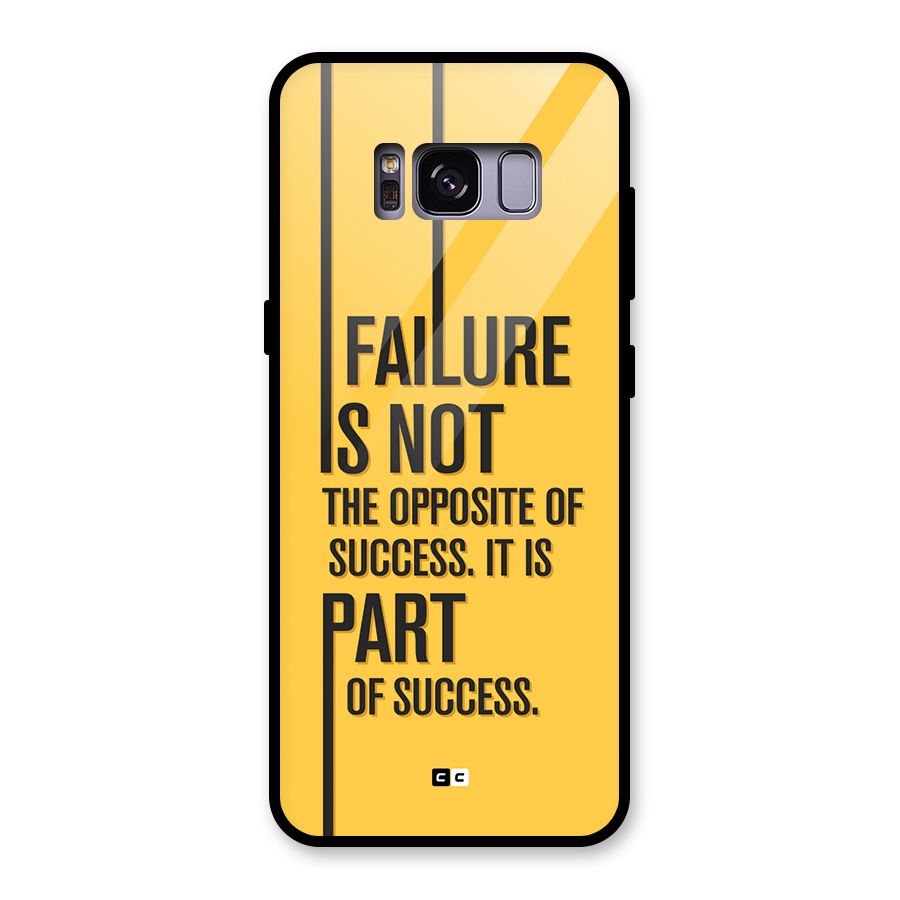 Part Of Success Glass Back Case for Galaxy S8