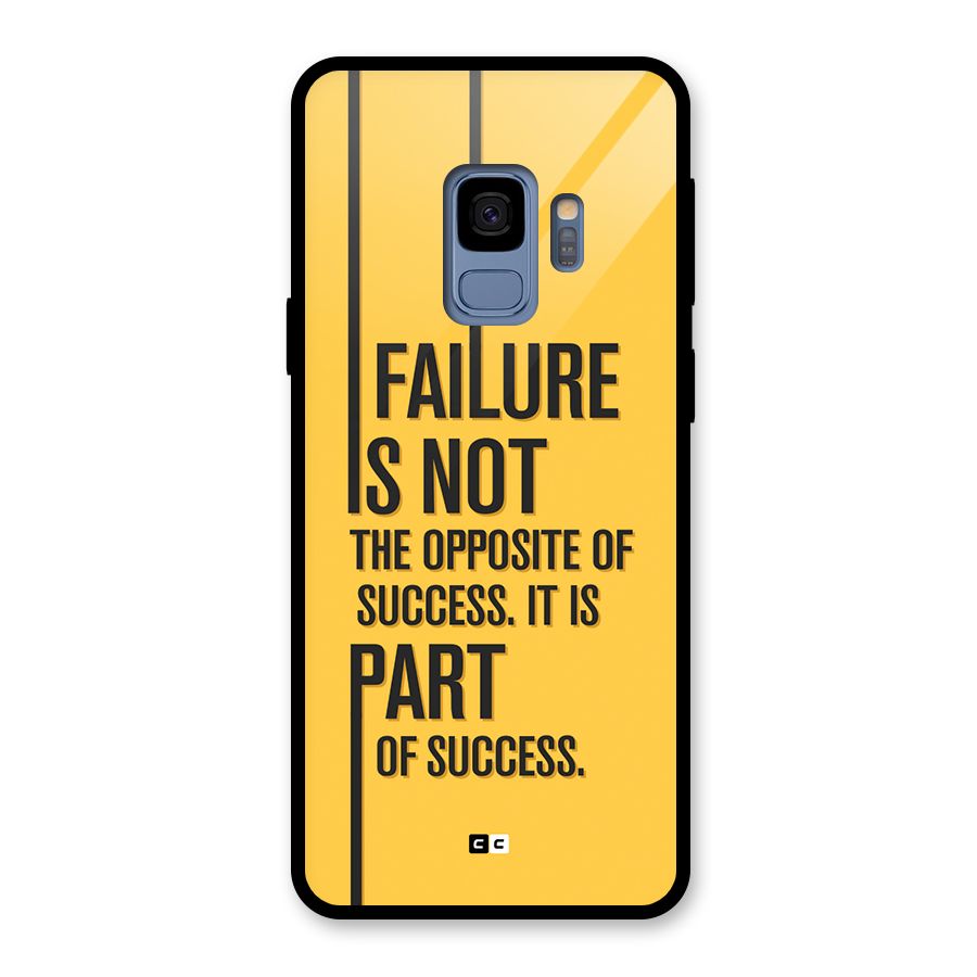 Part Of Success Glass Back Case for Galaxy S9