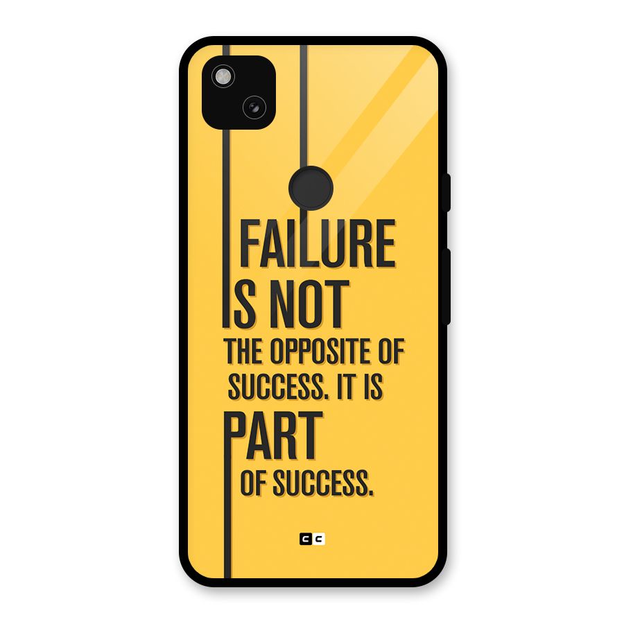 Part Of Success Glass Back Case for Google Pixel 4a