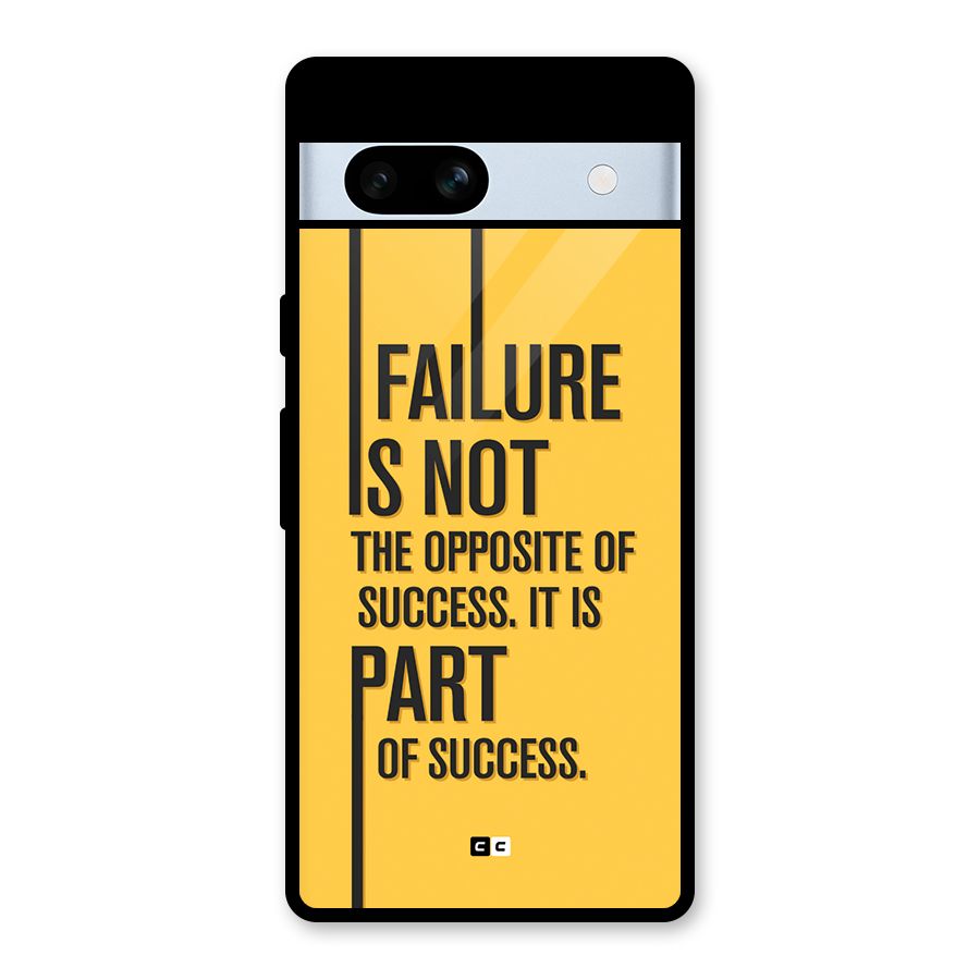Part Of Success Glass Back Case for Google Pixel 7a