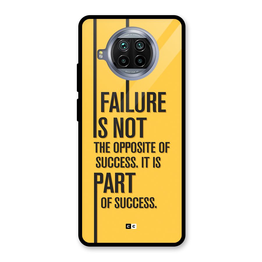 Part Of Success Glass Back Case for Mi 10i