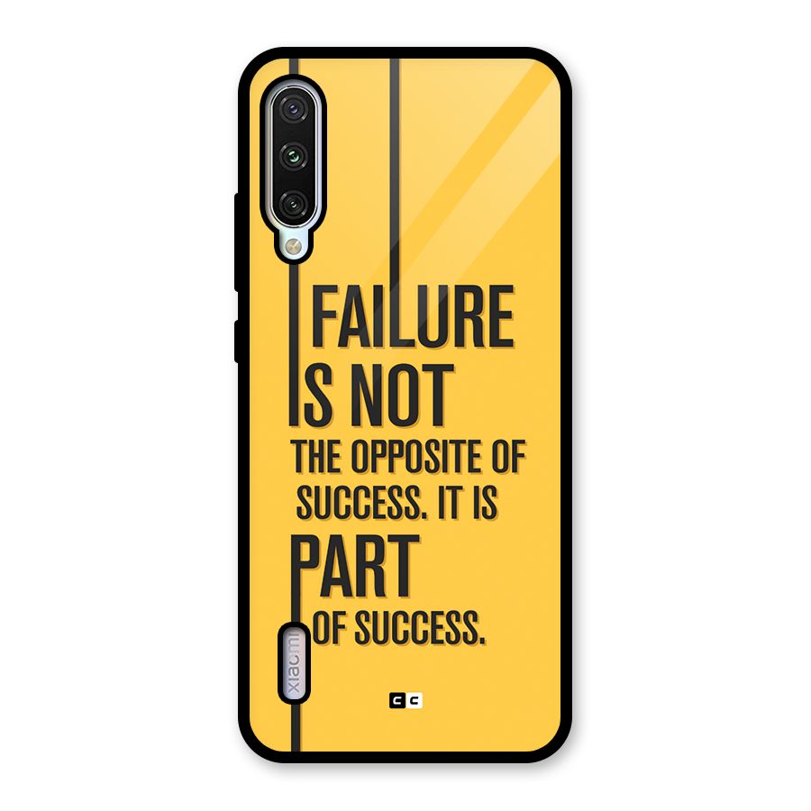Part Of Success Glass Back Case for Mi A3