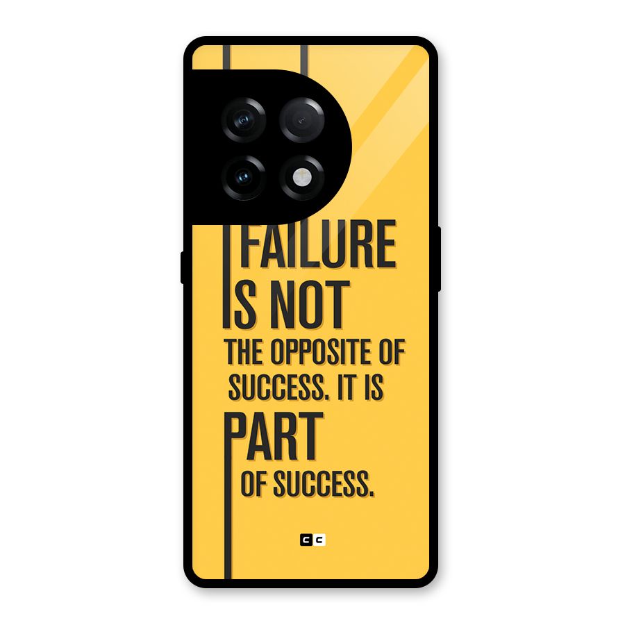 Part Of Success Glass Back Case for OnePlus 11R