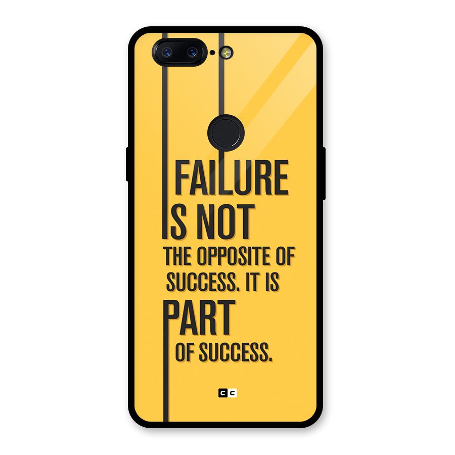 Part Of Success Glass Back Case for OnePlus 5T