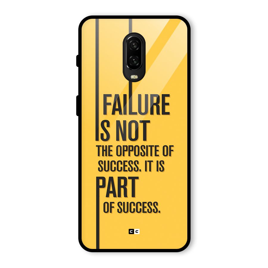 Part Of Success Glass Back Case for OnePlus 6T