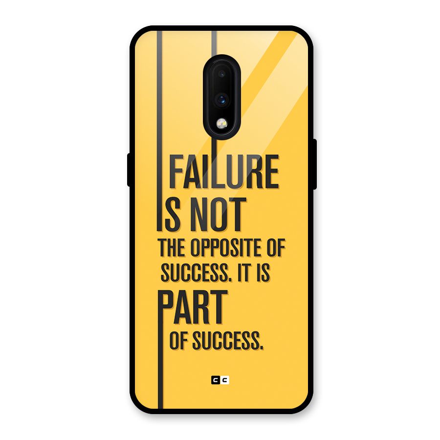 Part Of Success Glass Back Case for OnePlus 7