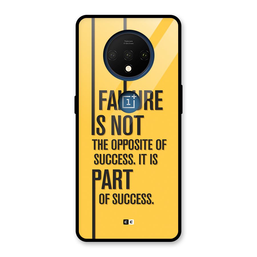 Part Of Success Glass Back Case for OnePlus 7T
