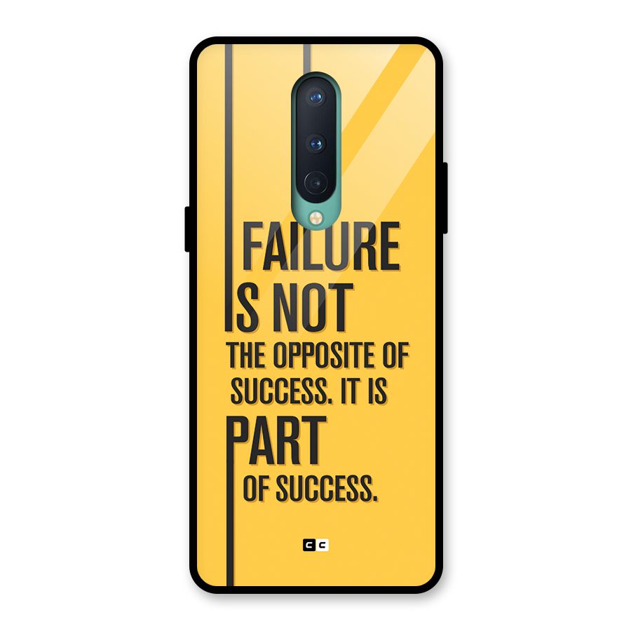 Part Of Success Glass Back Case for OnePlus 8