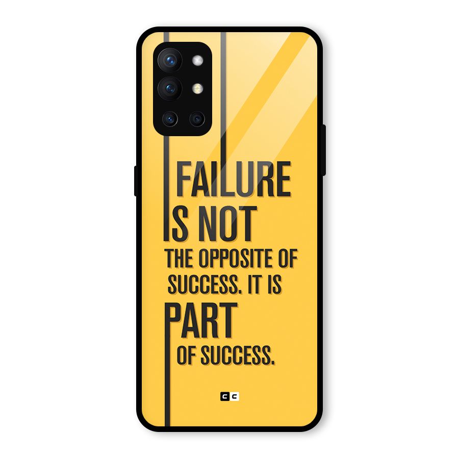 Part Of Success Glass Back Case for OnePlus 9R