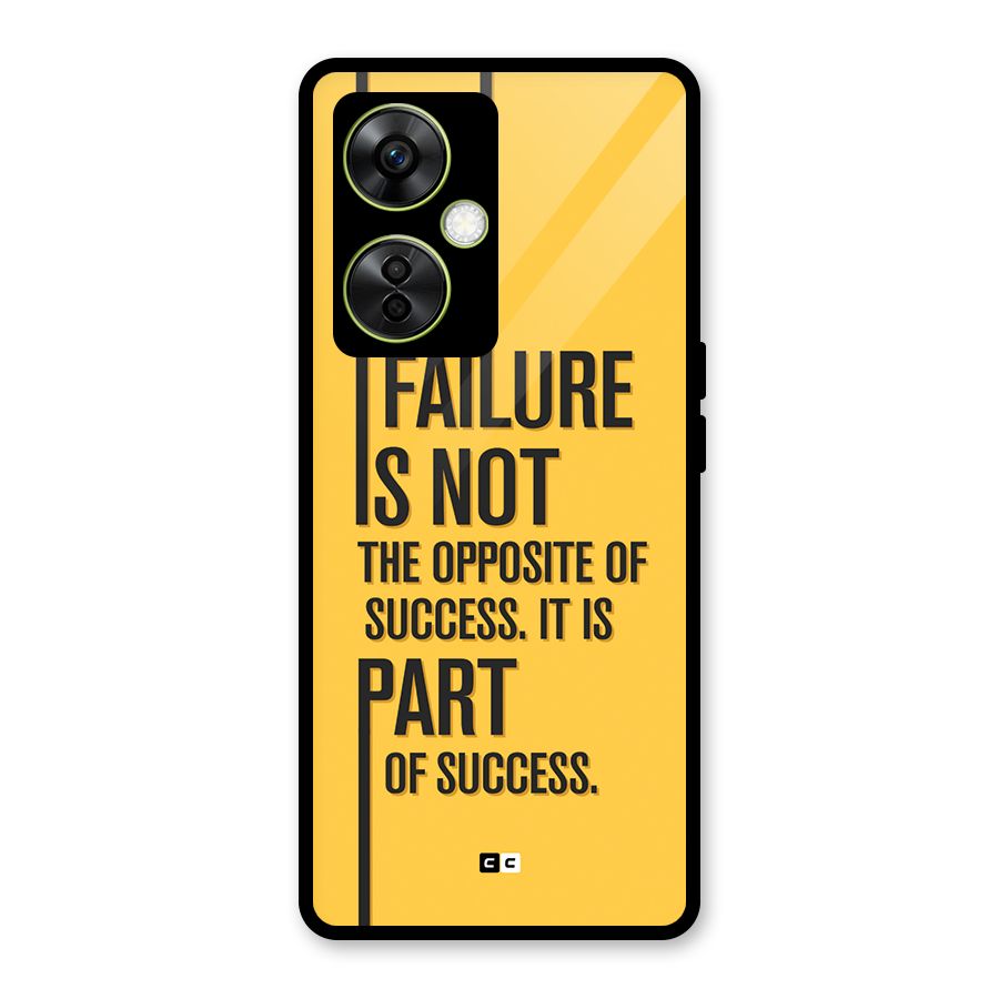 Part Of Success Glass Back Case for OnePlus Nord CE 3 Lite