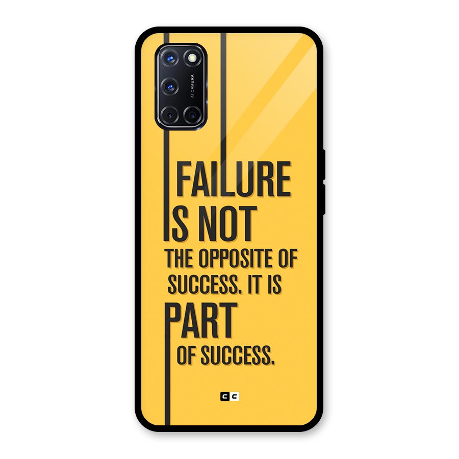 Part Of Success Glass Back Case for Oppo A52