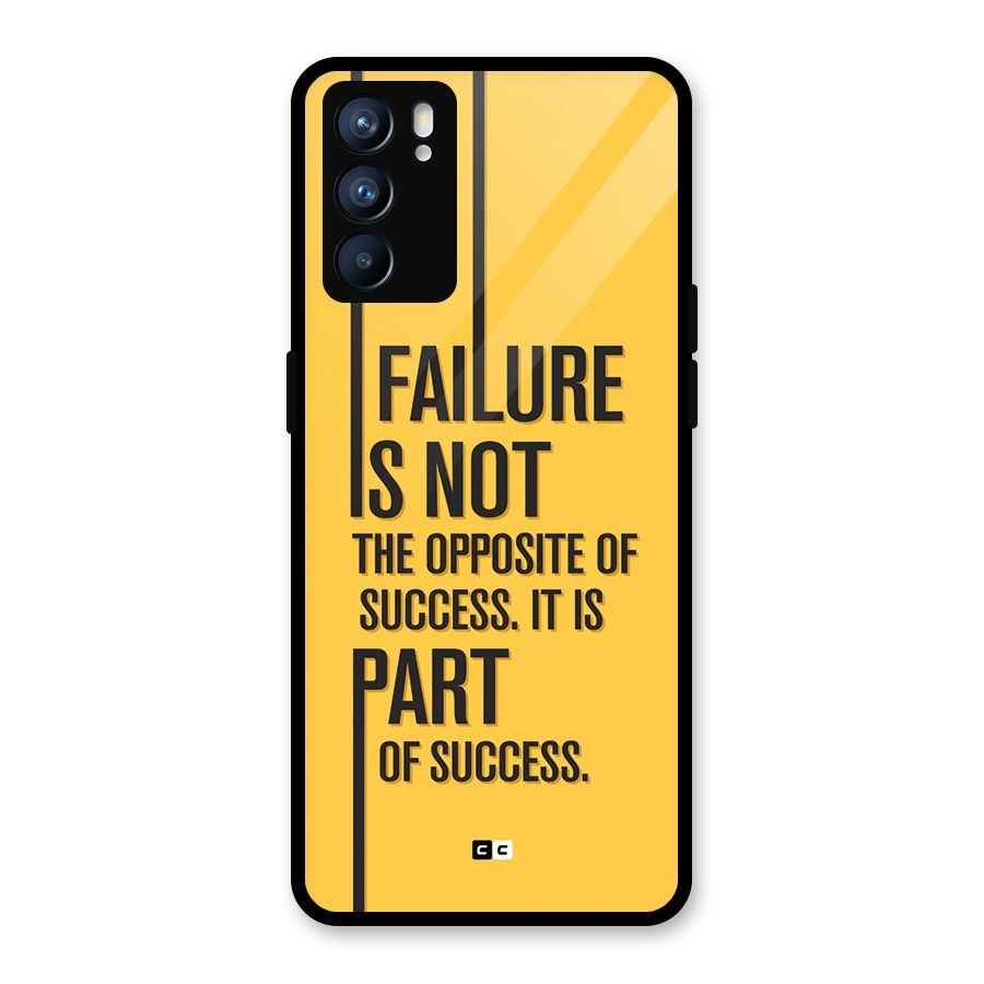 Part Of Success Glass Back Case for Oppo Reno6 5G