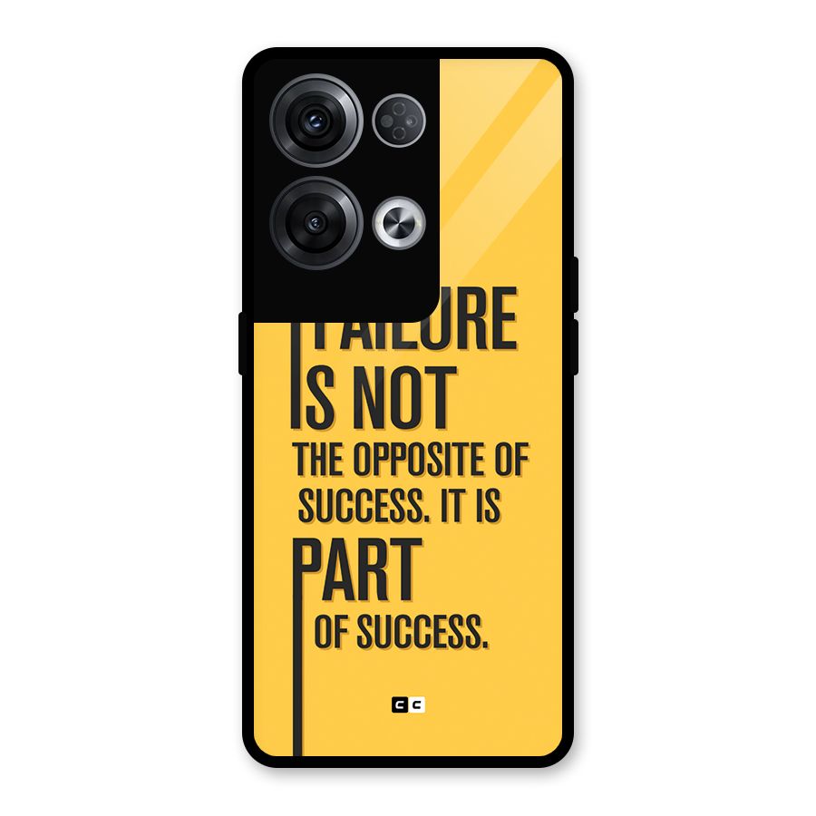 Part Of Success Glass Back Case for Oppo Reno8 Pro 5G