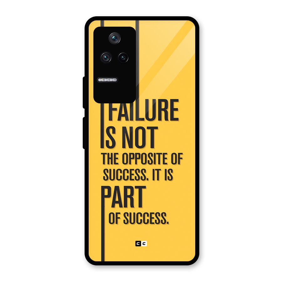 Part Of Success Glass Back Case for Poco F4 5G