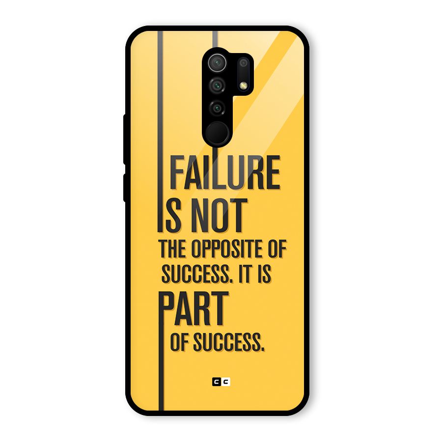 Part Of Success Glass Back Case for Poco M2