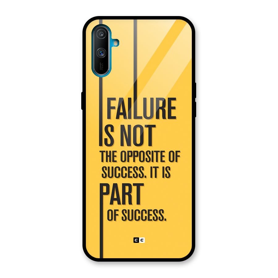 Part Of Success Glass Back Case for Realme C3