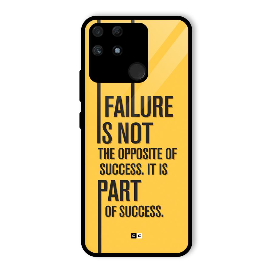 Part Of Success Glass Back Case for Realme Narzo 50A